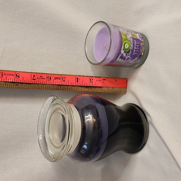 Airwick lavender, Shaker Hill Bayberry Candles with heart Shaped storage box - Picture 2 of 16